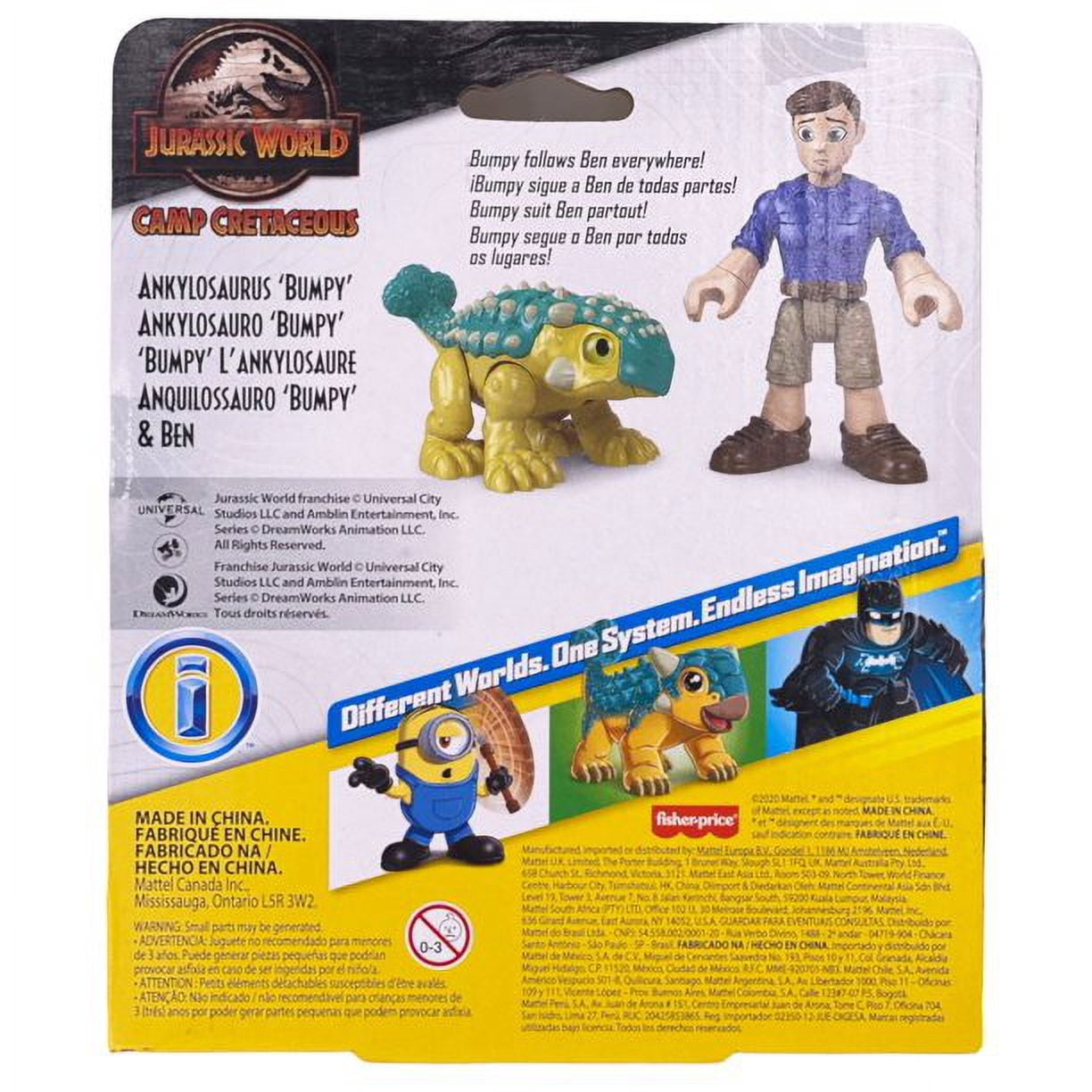 Fisher Price Jurassic World Dinosaurs 3-Pack Action Figures