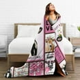 thumbnail image 6 of Cute Cow Blanket Girls Super Soft Cozy Cow Plush Throw Blanket Warm Fleece Pink Cow Flower Blanket for Kids Birthday Gifts 60"X80", 6 of 6