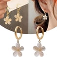 thumbnail image 1 of Exquisite Five Petal Flower Earrings Versatile and Fresh Floral Design for Every Occasion, 1 of 6