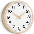 thumbnail image 2 of Reloj de pared AKCISOT de 30 cm con vetas de madera, funciona con pilas, 2 of 9
