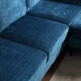 thumbnail image 5 of Convertible Sectional Sofa Couch,Modern Chenille Fabric L-Shaped Couch 3-Seat Sofa with Reversible Chaise for Living Room,Teal, 5 of 8