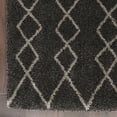 thumbnail image 4 of Nourison Geometric Shag Tribal Charcoal 5'3" x 7'3" Area Rug, (5x7), 4 of 9