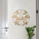 thumbnail image 4 of Escultura de pared de arte dorado decoración colgante de pared de hoja dorada de hierro con encanto vívido para sala de estar ANGGREK Otros, 4 of 8