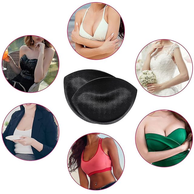Bra Pads Inserts Breast Enhancers - Bra Pad Insert Coser en copas de sujetador para mujeres, 3 pares