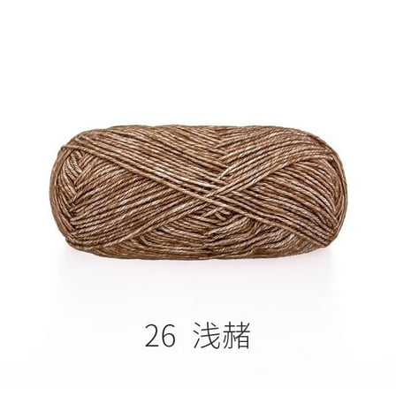 XmhyTop 50G Medium Worsted Weight Wool Yarn (142Yds), Soft Yarn Ideal for Crocheting & Knitting Projects, Brown