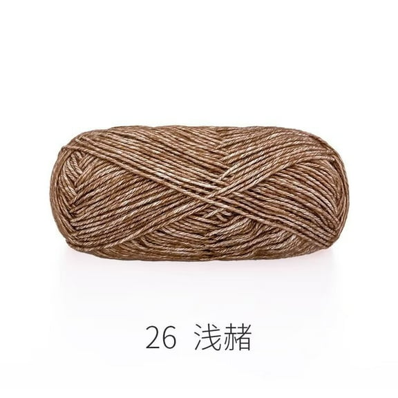 XmhyTop 50G Medium Worsted Weight Wool Yarn (142Yds), Soft Yarn Ideal for Crocheting & Knitting Projects, Brown