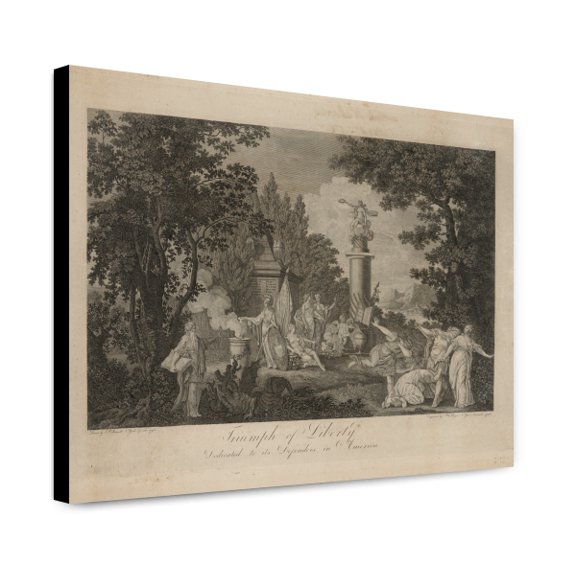 Canvas Print: Triumph Of Liberty. Dedicated To Its Defenders In America, 1796