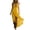 Yellow, variant on Women's Western Cowgirl Country Maxi Dresses Outfit Summer Bohemian Boho Sleeveless V Neck Ruffle Hi-Lo Hem Beach Sundress