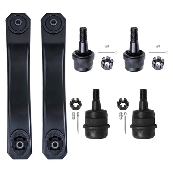 Detroit Axle - Complete Front Lower Control Arm and Upper Lower Ball Joint Replacement for 1999-2004 Jeep Grand Cherokee