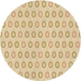 thumbnail image 1 of Ahgly Company Tapis Rond Lavable en Machine Intérieur Transitionnel Kaki Or, 4 Pieds Rond, 1 of 7