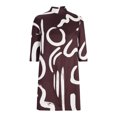 thumbnail image 4 of ICHUANYI Womens Stylish Casual Loose Crew Neck Half Sleeves Comfy Print Dress, 4 of 6