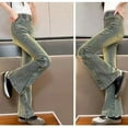 thumbnail image 5 of HIPYLO Black Jeans Super Low Rise Jeans Camo Cargo Pants Girls Cargo Size 10-12 Junior Girls Clothes Girl Toddler Clothes Size 7/8 Girls, Blue 11-12 Years, 5 of 6