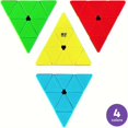thumbnail image 4 of D-FantiX QYTOYS Qiming Pyramid Speed Cube Stickerless Triangle Cube 3x3 Puzzle, 4 of 5