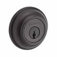 thumbnail image 4 of Baldwin Reserve SCTRD003S Single Cylinder Traditional Round Deadbolt with 6AL Latch; Dual Strike; and SmartKey Lifetime Brass Finish, 4 of 5