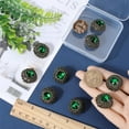 thumbnail image 3 of 10Pcs Emerald Button Base Sewing Shank Buttons 23 * 23mm Metal Sew on Buttons Square Clothes Art Button, 3 of 6