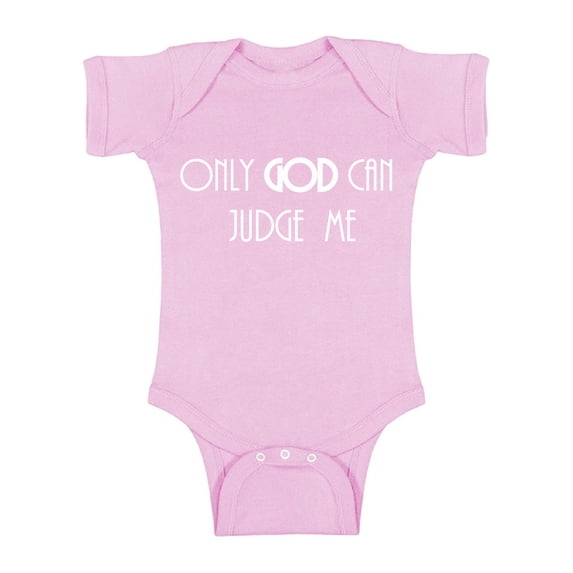 Awkward Styles Only God Can Judge Me Baby Bodysuit Short Sleeve Top for Newborn Clothes for Baby Boys Christian Bodysuits for Baby Girls Jesus Clothing for Baby Kids Only God Can Judge Me One Piece