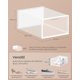thumbnail image 5 of Cajas para Zapatos, Organizador de Zapatos de Plástico, Juego de 12, para Zapatos hasta 43, Transparente y Blanco Nube MLSP312W01, 5 of 10