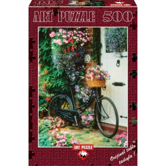 Bicycle & Flowers 500 Piece Puzzle