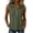 Green, variant on Womens Summer Tops V Neck Collared Shirts Dressy Casual Ribbed Tank Top with Zipper Loose Fit