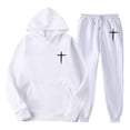 thumbnail image 1 of Men’s Suits 2024 Track And Field 2 Piece Hooded Sports Casual Running Jogging Set| Men’s Suits 2, 1 of 2
