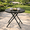 Black, variant on Abba Patio Outdoor Folding Table, Round BistroTable w/ Tempered Glass, Black