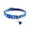 Blue, variant on Adjustable Cat Collar with Breakaway Clasp, Reflective Strip, and Bells, Durable Polyester Safety Neckband for Kittens and Puppies, Ideal for Pet Identification and Night Visibility