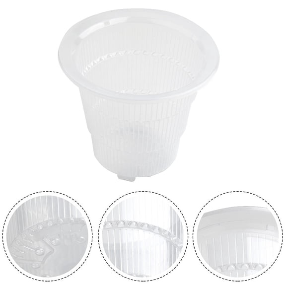 Root Control Mesh Pot Clear Breathable Resin Plastic Containe Orchid Flower Planter Pot With Holes Home Gardening Decor