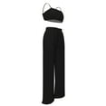 thumbnail image 6 of Coduop Women 2 Piece Outfit Set Sleeveless Sling Cami Top Pleated Pants Suit Matching Lounge Set, 6 of 8
