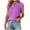 comfy Purple tops for Women, variant on HAPIMO Women's Trendy Loose Tops Eyelet Dressy Tunic Short Sleeve Solid Color Hollow Summer for Teen Girls V Neck Button Pullover Elegant Casual Blouses Black XL
