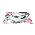 thumbnail image 3 of Pink Snowflakes 12x18in Heat-Resistant Non-Slip Place Mat, Durable and Wrinkle-Resistant, 3 of 8