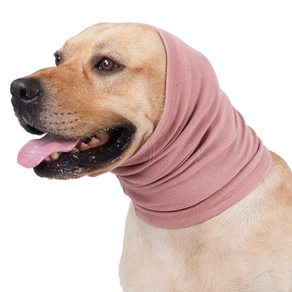 Jinswick Dog Calming Hoodie with Noise Protection & Waterproof Ear Covers – Anxiety Relief Ear Wraps for Fireworks, Bathing, Shawls Swimming – Adjustable Headband for Small to Large Dogs