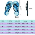 thumbnail image 2 of Dreamtimes Flip Flops Slippers Cute Jellyfish Ocean Sea World Blue for Women Girl Men Sandals Beach Summer Shower Slippers, 2 of 5