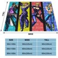 thumbnail image 4 of Blanket JoJo's Bizarre Adventure Soft and Comfortable Warm Fleece Throw Blankets Yoga Blankets Beach Blanket Picnic Blankets Gift for Dorm Room Office Decor Sofa Bed Camping Travel All Season 80"x60", 4 of 9