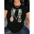 thumbnail image 1 of Creative Heart Pattern Girl Design, Women'S Trendy Round Neck Short Sleeve, Simple Casual Sports T-Shirt, Comfortable Summer Top for Holidays., 1 of 8