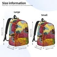thumbnail image 4 of Naloa Canvas Backpack for Men Women Beautiful African Woman Print Rucksack Casual Travel Daypack Large and Small Durable College Tote Satchel Bookbag for Teens, 4 of 8