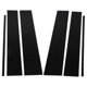 thumbnail image 2 of 6 Pcs B Pillar Door Trim Molding Glossy Black PC Window Post Protector Cover for Hilux 2015 to 2023, 2 of 5