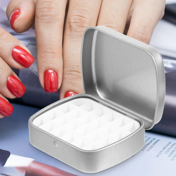 QIFULL 2Pcs Durable Watercolor Palette Box Iron Tin with Portable Storage Compartments