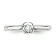 thumbnail image 4 of Bague en Argent Sterling 925 avec Zircon Cubique Cz, 4 of 8