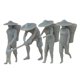 thumbnail image 1 of 4x 1:87 Figuras Juguetes Educativos Pastel Topper para Oficina Sa de Estar Baoblaze Modelos en miniatura, 1 of 8