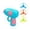 Blue, variant on Flying Disc Launcher Gun Toy Set, 1 Piece Gun With 3 Spinning Discs For Interactive Pet Play, Outdoor Family Fun Game,Blue