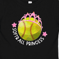 thumbnail image 4 of Inktastic Softball Princess- Tiara Girls Baby T-Shirt, 4 of 5
