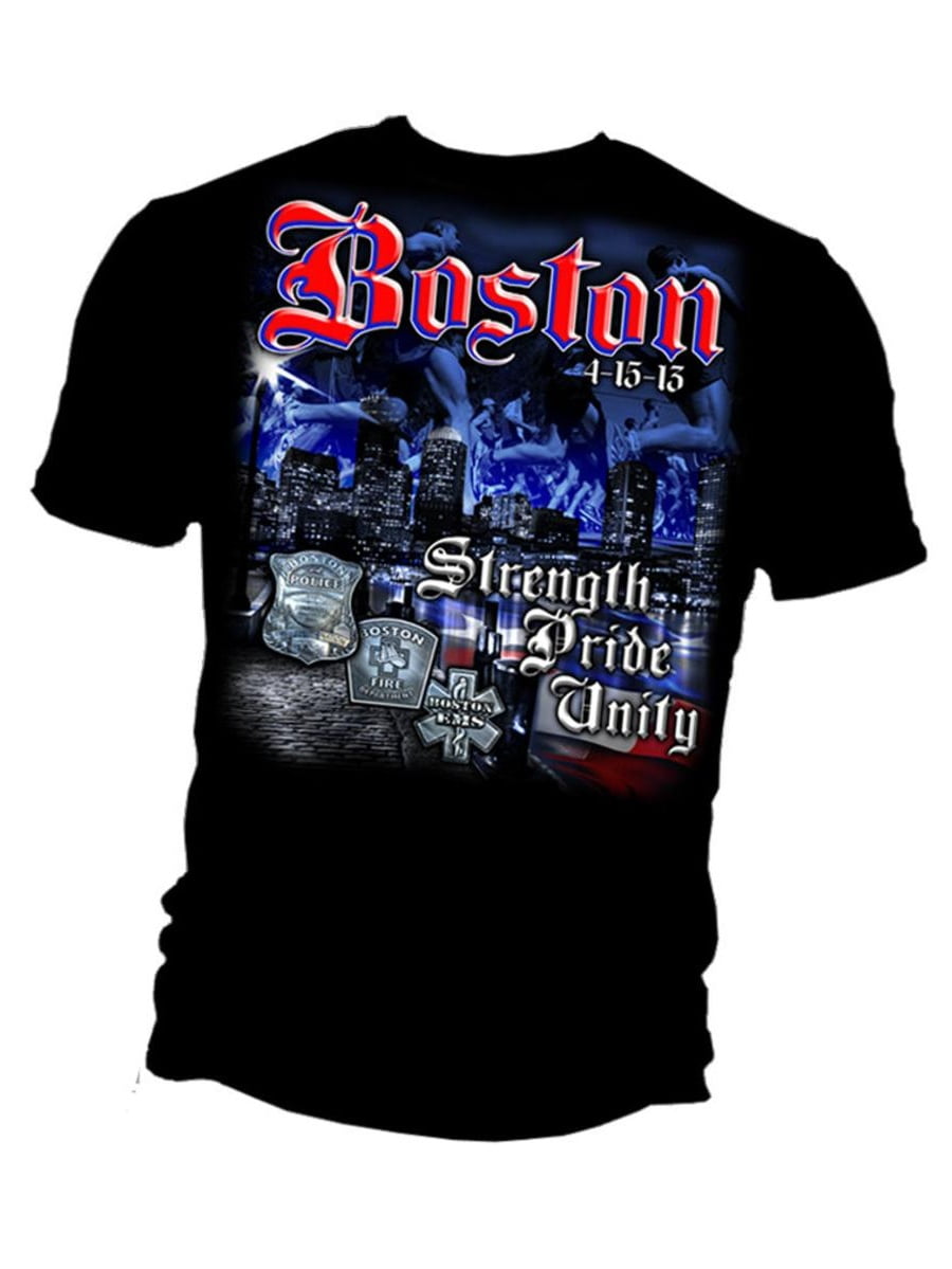 6 Sizes United We Stand Boston Strong T-Shirt PreShrunk Cotton
