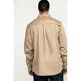 thumbnail image 2 of Hawx Men's Fr Long Sleeve Woven Work Shirt - KHK XX-, 2 of 5