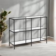 thumbnail image 2 of Console Table Console Table Console Table With Storage 39.4 Inch Console Table Metal Frame Console Table Thin Console Table Entryway With Shelves, 2 of 6