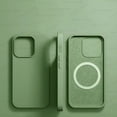 thumbnail image 1 of For Magsafe Wireless Charging Cases For iPhone 15 11 14 13 12 Pro Max Plus Liquid Silicone Magnetic Soft Cover Phone Accessories Matcha Green For iPhone 11ProMax, 1 of 6