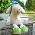 thumbnail image 4 of Fluffy Sleeping Hat Sheep Doll Cute Sleepy Lamb Kids Super Soft Dolls Ragdoll Plush Toys Christmas Birthday Gift for Girls Boys Kids, 4 of 9
