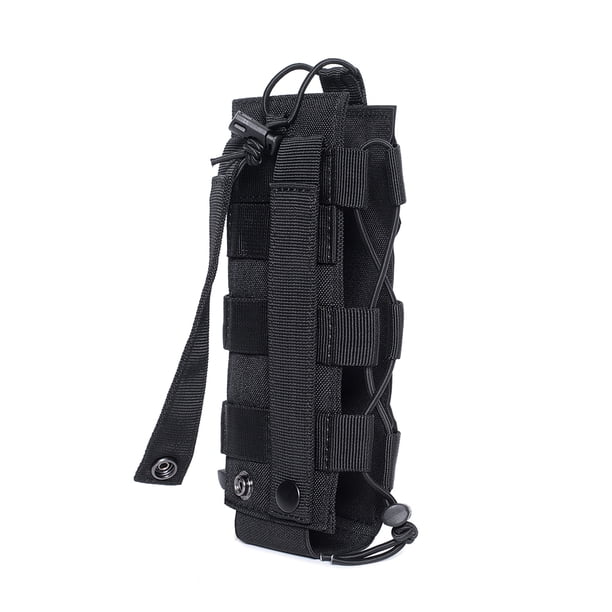 Bolsa para botella de agua Molle, bolsa para viaje, camping, senderismo, soporte para hervidor de agua (negro) Likrtyny Para estrenar