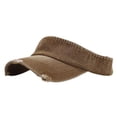 thumbnail image 2 of Minzimin Washed Distressed Sun Visor Hat Unisex Cotton Ball Cap Empty Top Baseball Sun Cap, 2 of 9