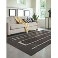 thumbnail image 4 of EORC Brown Hand-Woven Wool Contemporary Natural Wool Flat Area Rug, 4 of 10