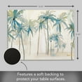 thumbnail image 3 of Luxurious Palm Trees Vegan Leather Placemats 4 Pack Look and Feel of Genuine Leather Infused with Copper, 3 of 6
